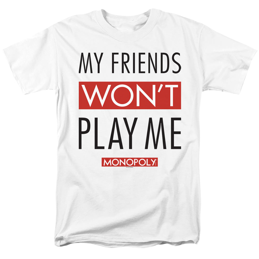 MONOPOLY : MY FRIENDS S\S ADULT 18\1 White XL