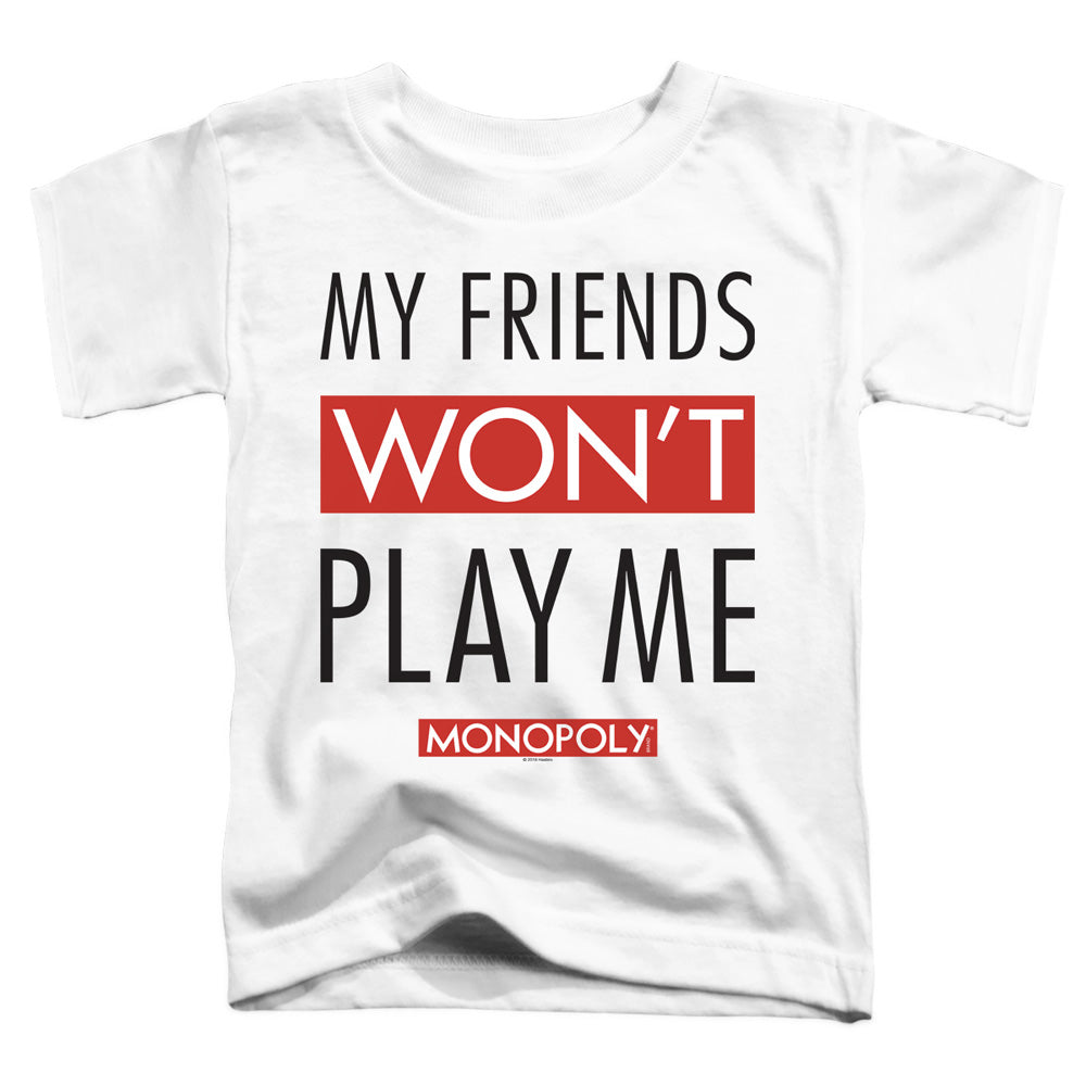 MONOPOLY : MY FRIENDS S\S TODDLER TEE White SM (2T)