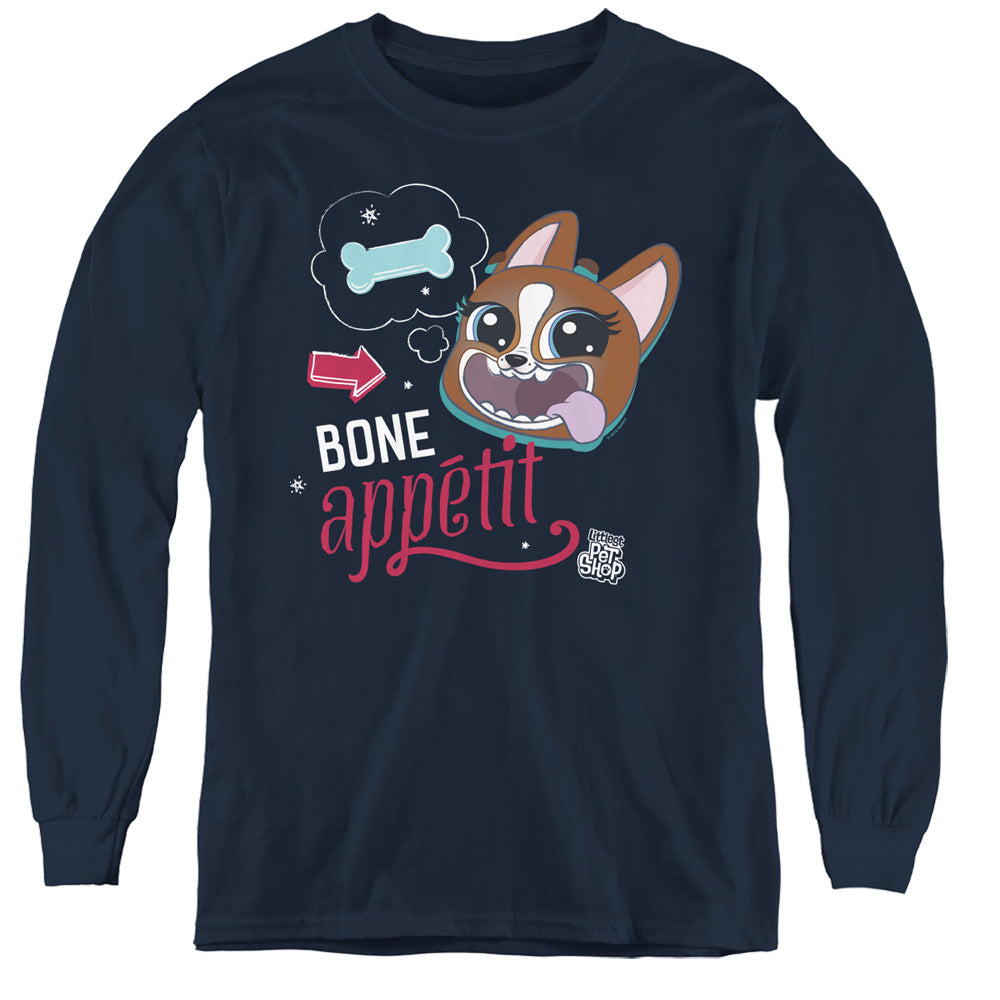 LITTLEST PET SHOP : BON APPETIT L\S YOUTH Navy XL