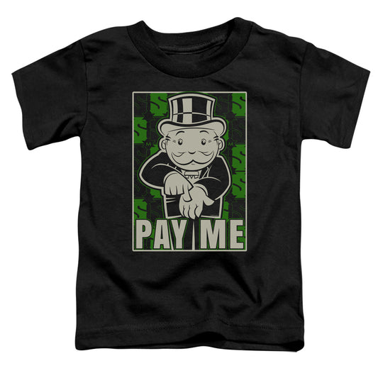 MONOPOLY : PAY ME S\S TODDLER TEE Black LG (4T)