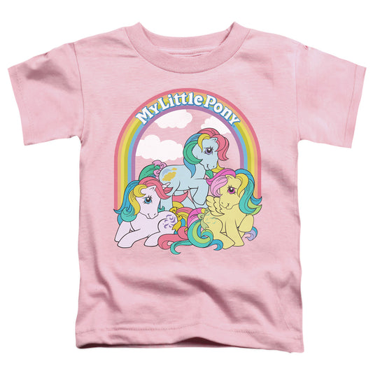 MY LITTLE PONY RETRO : UNDER THE RAINBOW S\S TODDLER TEE Pink SM (2T)