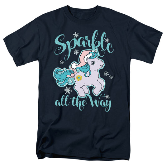 MY LITTLE PONY RETRO : SPARKLE ALL THE WAY S\S ADULT 18\1 Navy LG