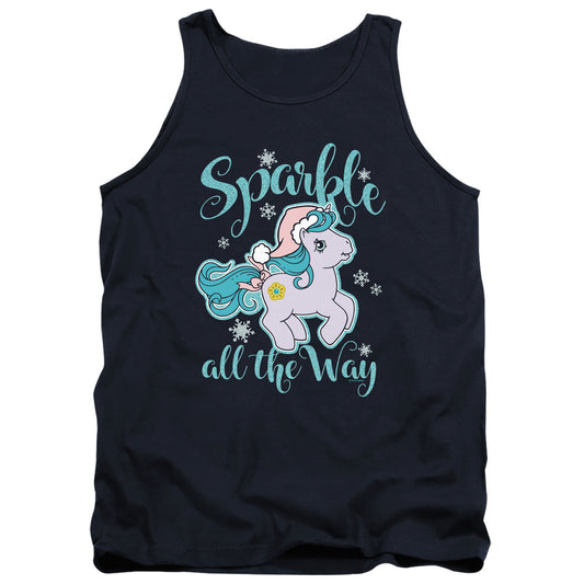 MY LITTLE PONY RETRO : SPARKLE ALL THE WAY ADULT TANK Navy XL