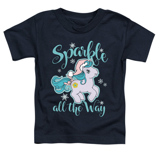 MY LITTLE PONY RETRO : SPARKLE ALL THE WAY S\S TODDLER TEE Navy LG (4T)