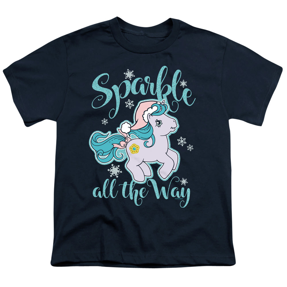 MY LITTLE PONY RETRO : SPARKLE ALL THE WAY S\S YOUTH 18\1 Navy XL