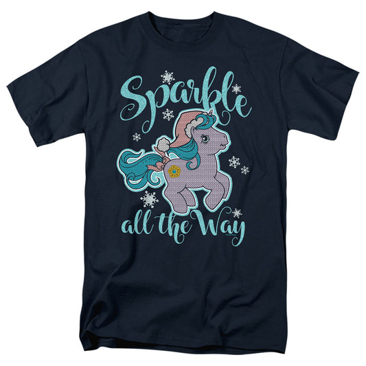 MY LITTLE PONY RETRO : SPARKLE ALL THE WAY 2 S\S ADULT 18\1 Navy LG