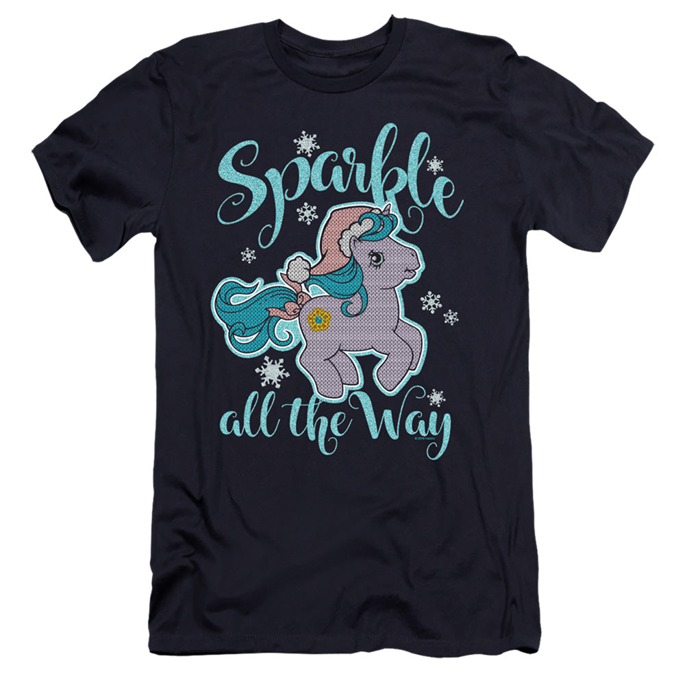 MY LITTLE PONY RETRO : SPARKLE ALL THE WAY 2  PREMIUM CANVAS ADULT SLIM FIT 30\1 Navy 2X