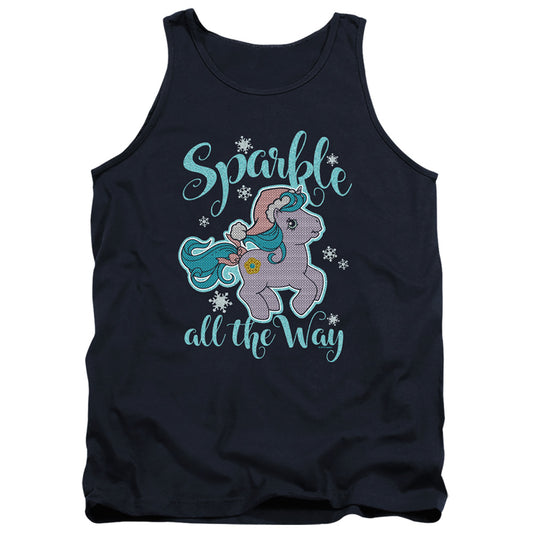 MY LITTLE PONY RETRO : SPARKLE ALL THE WAY 2 ADULT TANK Navy 2X