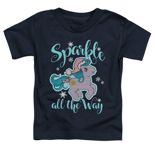 MY LITTLE PONY RETRO : SPARKLE ALL THE WAY 2 S\S TODDLER TEE Navy LG (4T)