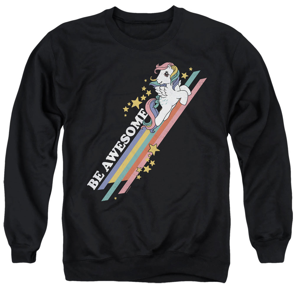 MY LITTLE PONY RETRO : BE AWESOME ADULT CREW SWEAT Black 2X