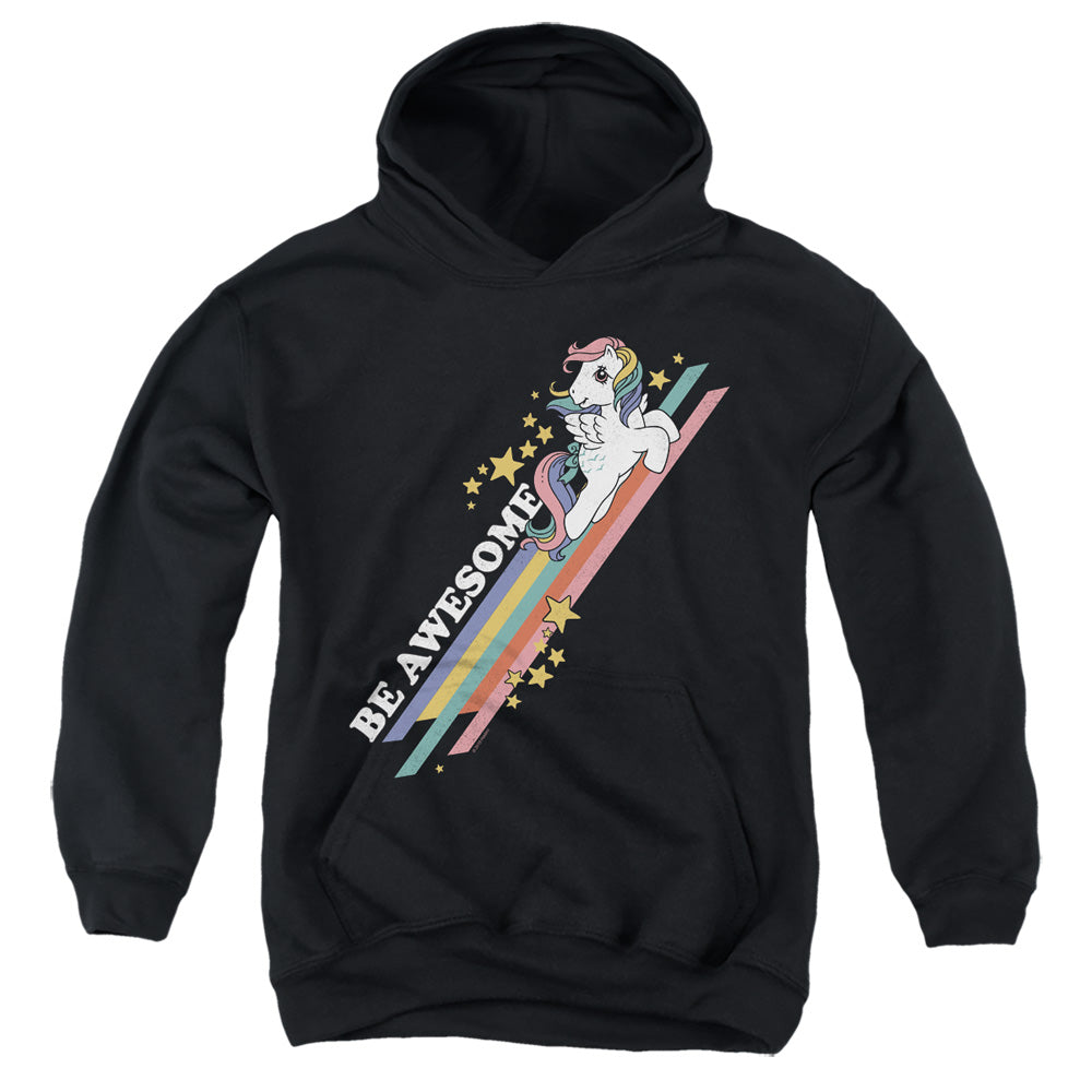 MY LITTLE PONY RETRO : BE AWESOME YOUTH PULL OVER HOODIE Black XL