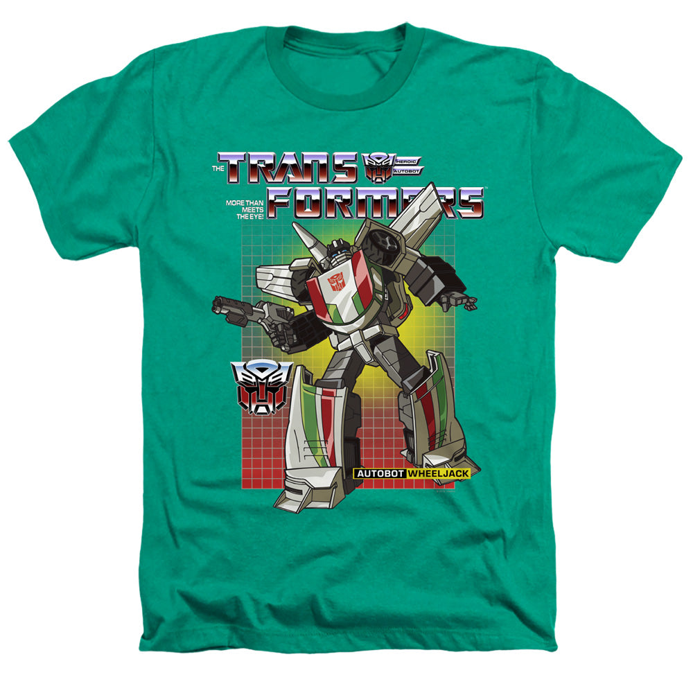 TRANSFORMERS : WHEELJACK ADULT HEATHER Kelly Green XL