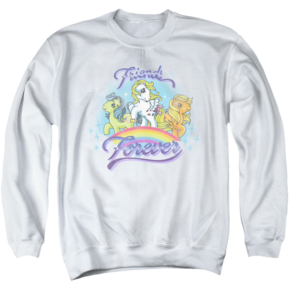 MY LITTLE PONY RETRO : FRIENDS FOREVER ADULT CREW SWEAT White SM