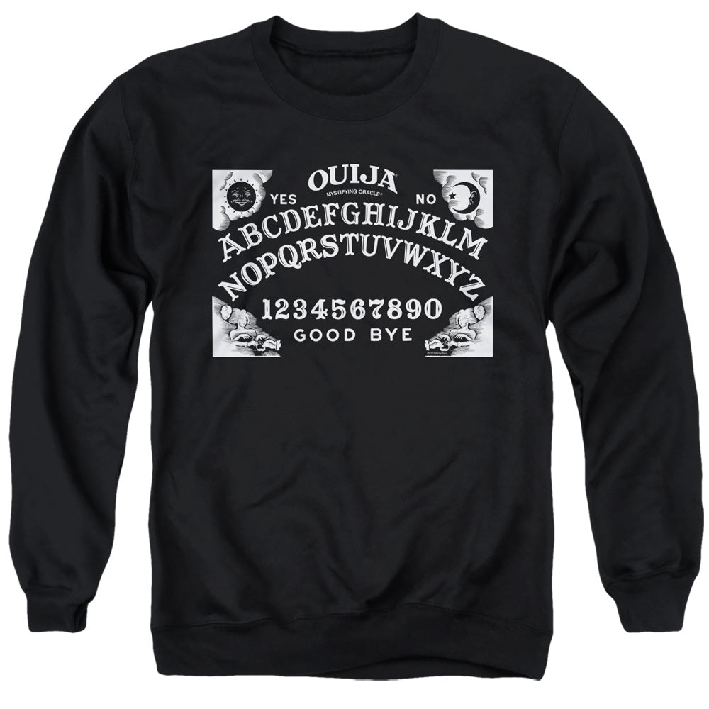 OUIJA : BOARD ON BLACK ADULT CREW SWEAT Black 2X