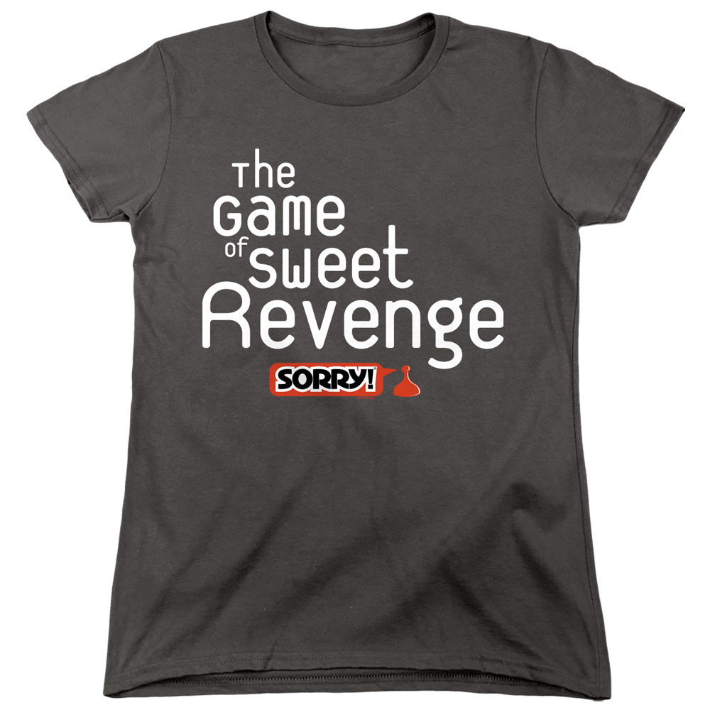 SORRY : SWEET REVENGE WOMENS SHORT SLEEVE Charcoal 2X