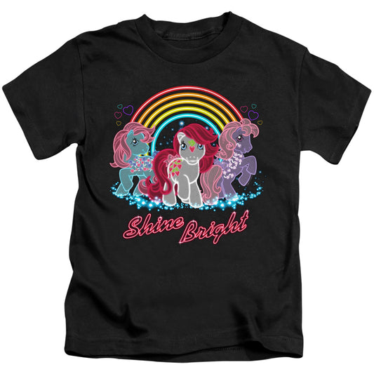 MY LITTLE PONY RETRO : NEON PONIES S\S JUVENILE 18\1 Black SM (4)