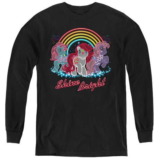 MY LITTLE PONY RETRO : NEON PONIES L\S YOUTH Black LG