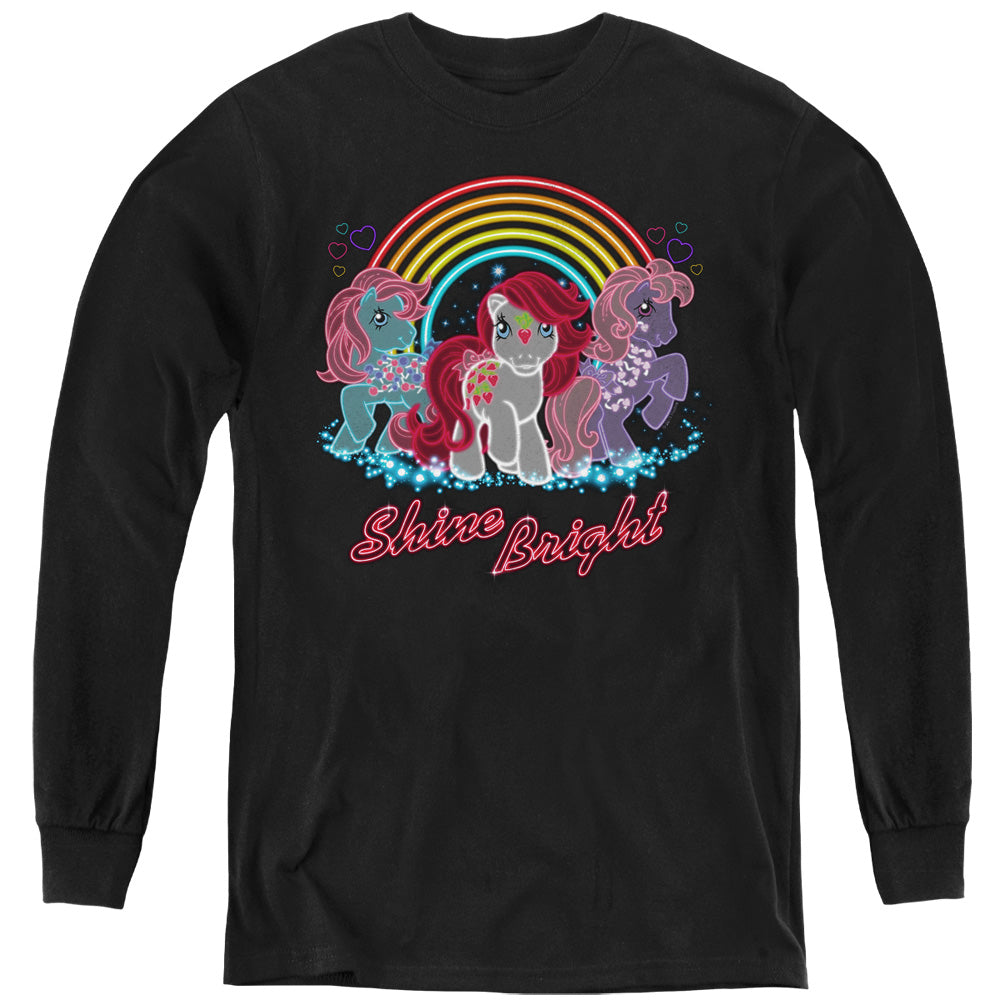 MY LITTLE PONY RETRO : NEON PONIES L\S YOUTH Black SM