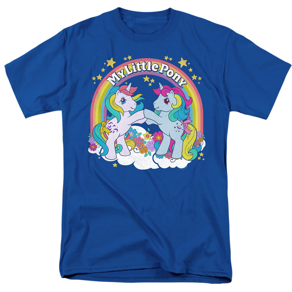 MY LITTLE PONY RETRO : UNICORN FIST BUMP S\S ADULT 18\1 Royal Blue 2X