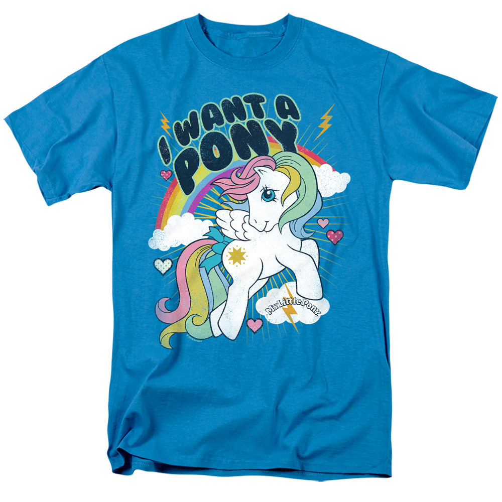 MY LITTLE PONY RETRO : I WANT A PONY S\S ADULT 18\1 Turquoise 2X