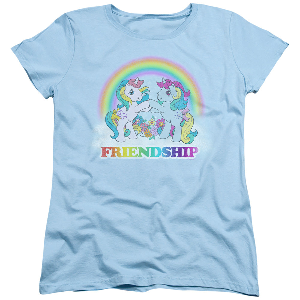 MY LITTLE PONY RETRO : FRIENDSHIP WOMENS SHORT SLEEVE Light Blue SM