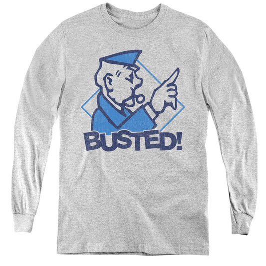 MONOPOLY : BUSTED L\S YOUTH Athletic Heather XL