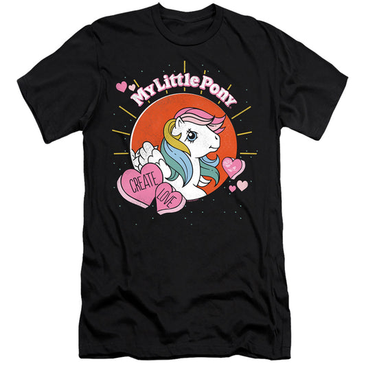 MY LITTLE PONY RETRO : CREATE LOVE  PREMIUM CANVAS ADULT SLIM FIT 30\1 Black 2X