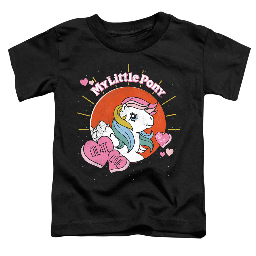 MY LITTLE PONY RETRO : CREATE LOVE S\S TODDLER TEE Black LG (4T)