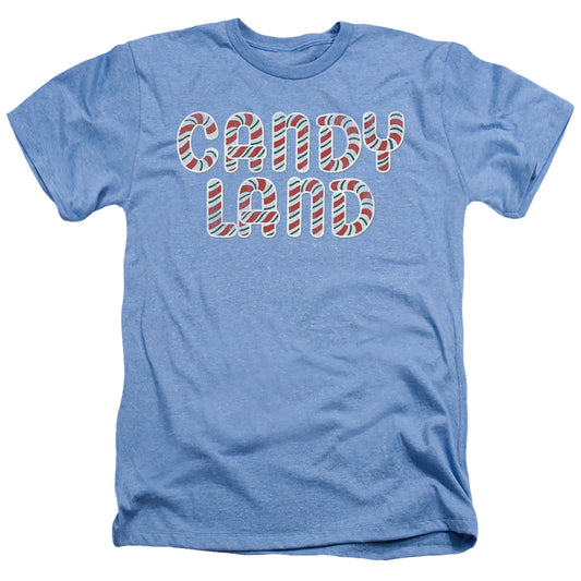 CANDY LAND : CANDY LAND LOGO ADULT REGULAR FIT HEATHER SHORT SLEEVE Light Blue 3X