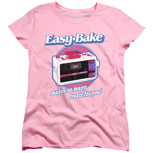 EASY BAKE OVEN TREATS WOMEN'S SHORT SLEEVE PINK LG