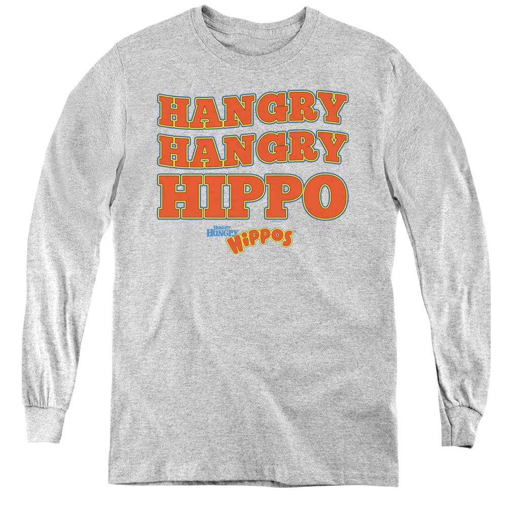 HUNGRY HUNGRY HIPPOS : HANGRY L\S YOUTH Athletic Heather SM