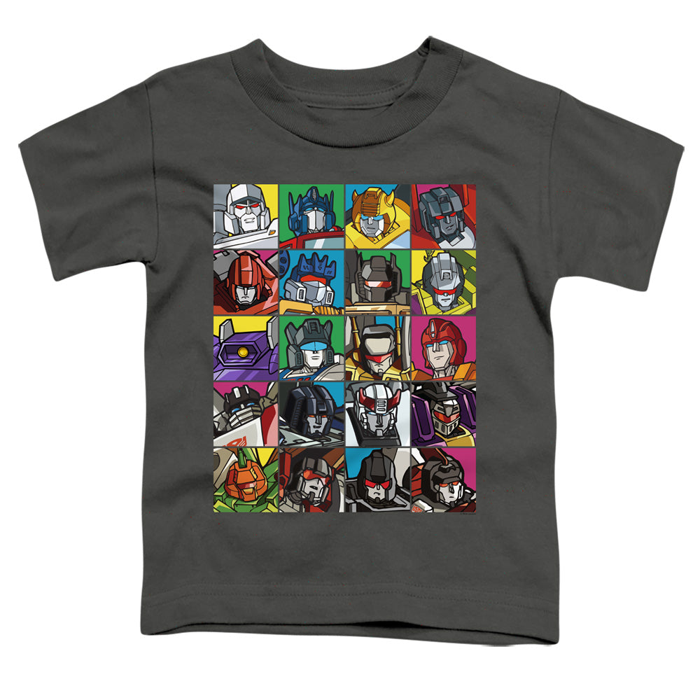 TRANSFORMERS : TRANSFORMER SQUARES S\S TODDLER TEE Charcoal LG (4T)