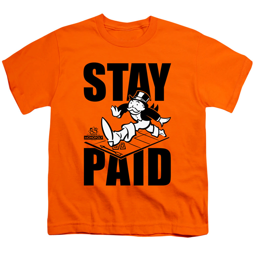 MONOPOLY : STAY PAID S\S YOUTH 18\1 Orange LG