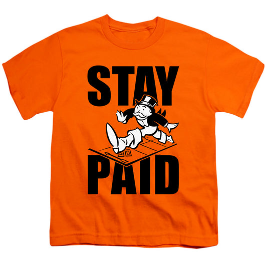 MONOPOLY : STAY PAID EVERGREEN S\S YOUTH 18\1 Orange LG