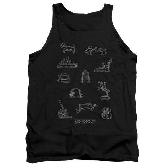 MONOPOLY : TOKEN ADULT TANK Black 2X