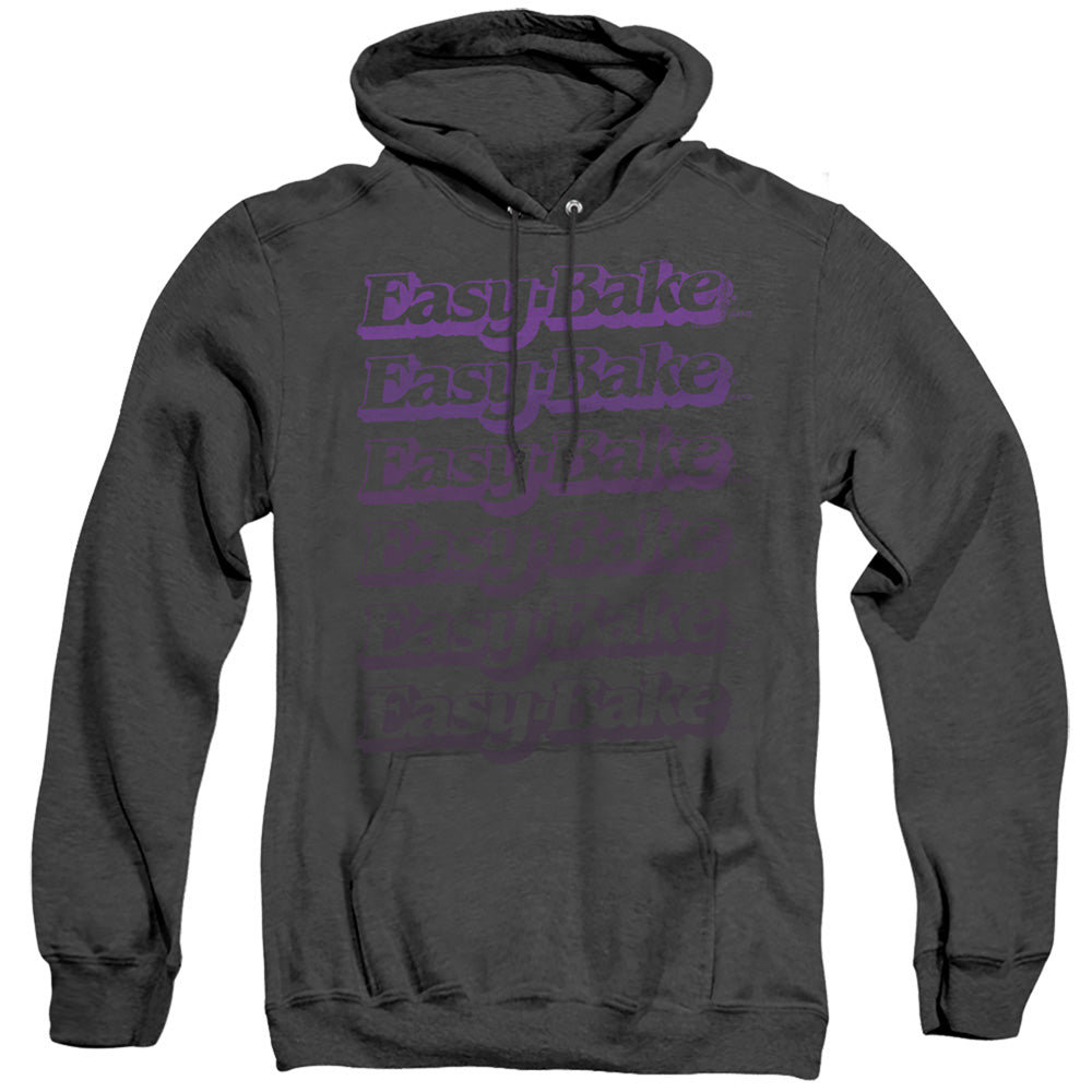 EASY BAKE OVEN FADED ADULT HEATHER HOODIE BLACK 2X