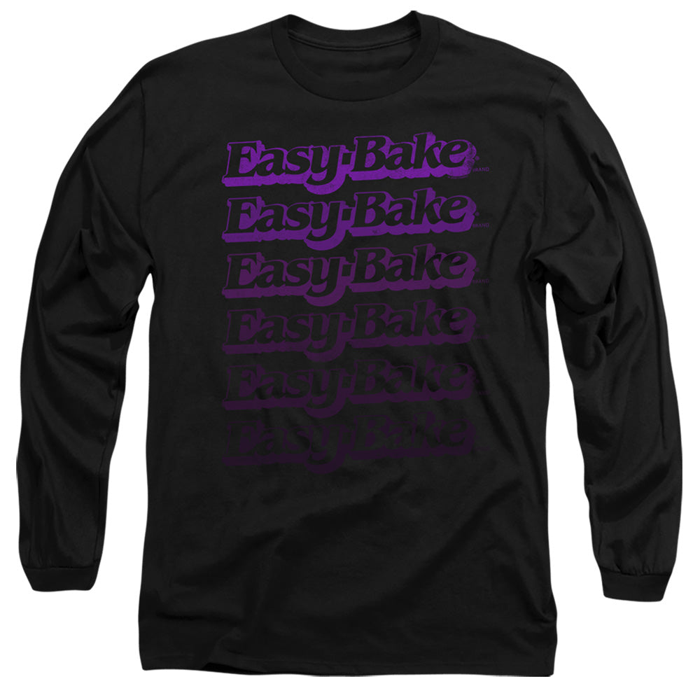 EASY BAKE OVEN FADED ADULT LONG SLEEVE BLACK SM