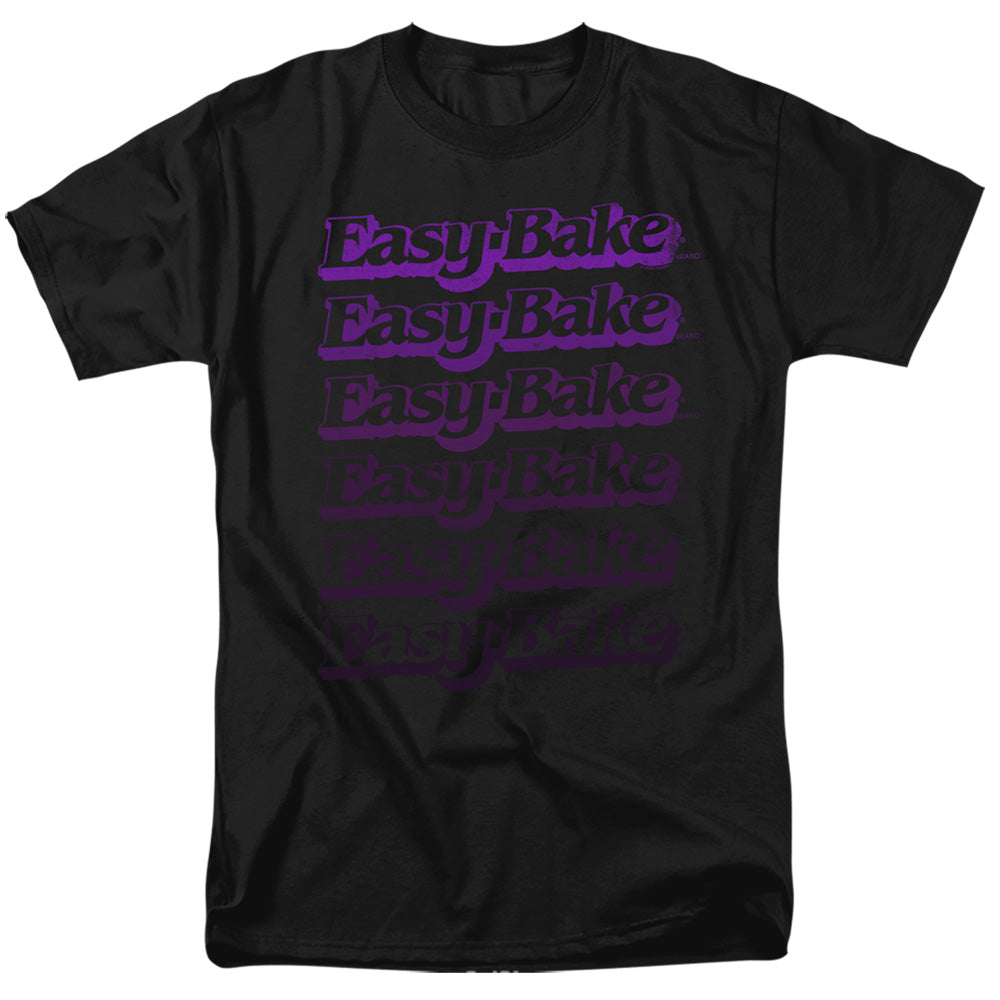 EASY BAKE OVEN FADED ADULT REGULAR FIT SHORT SLEEVE BLACK 2X