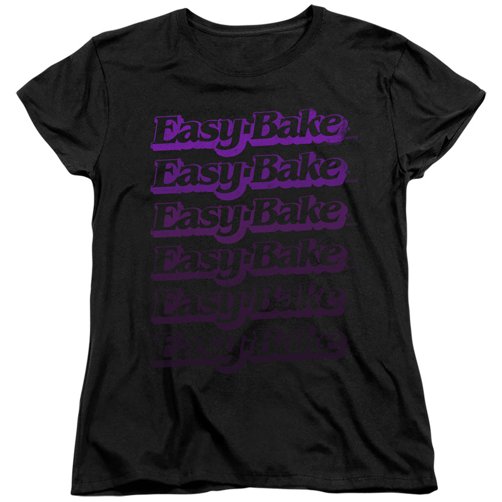 EASY BAKE OVEN FADED WOMEN'S SHORT SLEEVE BLACK SM