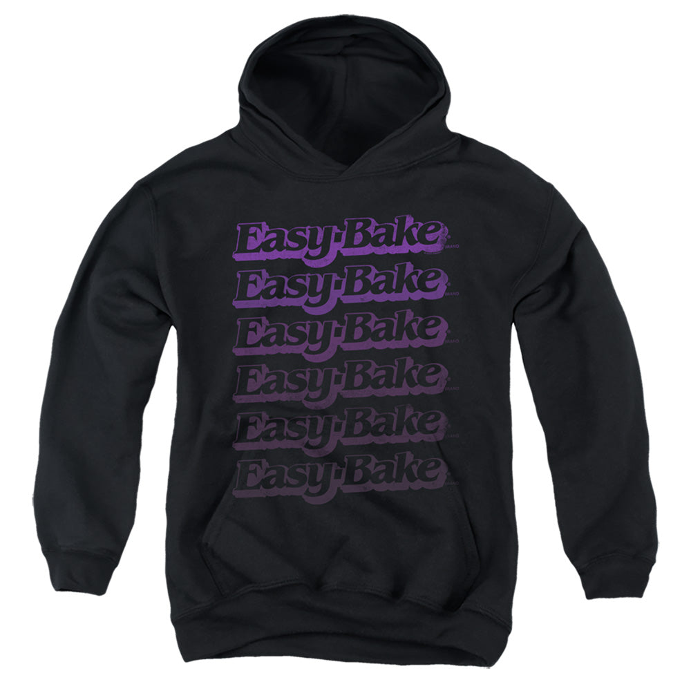 EASY BAKE OVEN FADED YOUTH HOODED SWEATSHIRT BLACK LG