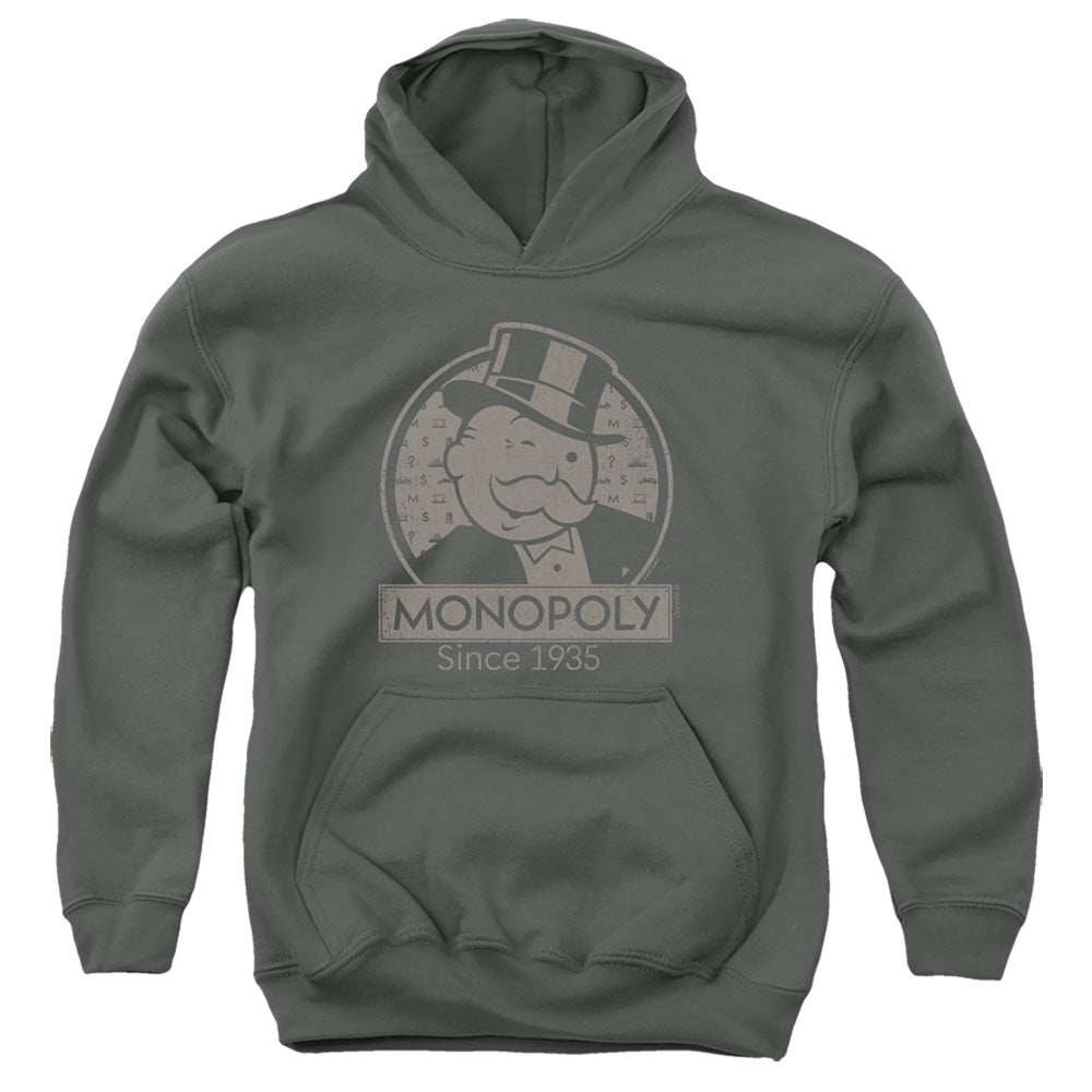 MONOPOLY : WINK YOUTH PULL OVER HOODIE Charcoal LG