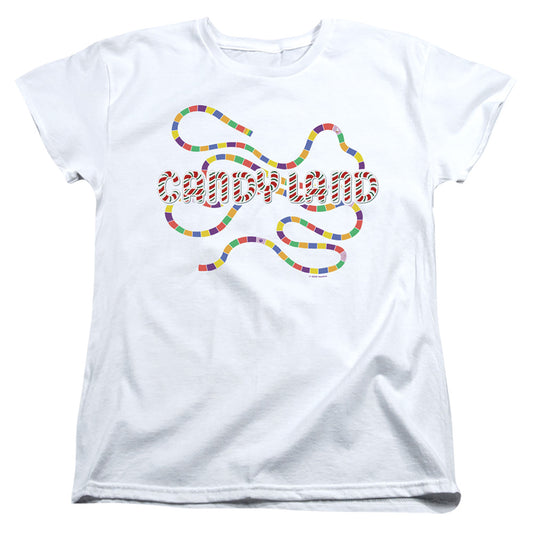 CANDY LAND : CANDY LAND BOARD WOMENS SHORT SLEEVE White 2X