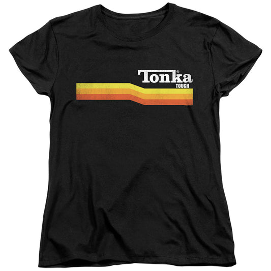 TONKA : TONKA STRIPE WOMENS SHORT SLEEVE Black MD