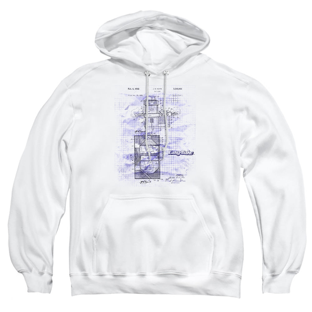 EASY BAKE OVEN EASY BAKE PATENT ADULT PULLOVER HOODIE WHITE MD