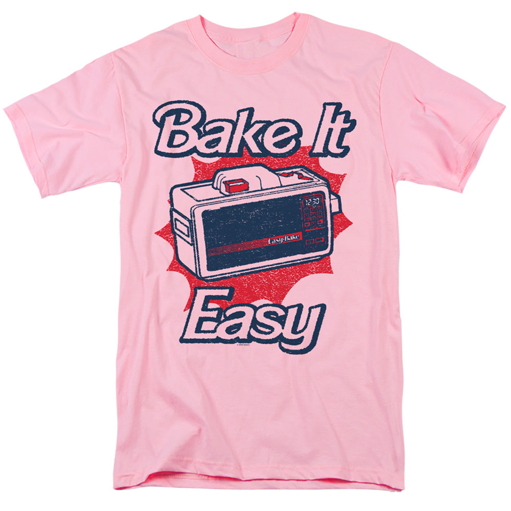 EASY BAKE OVEN BAKE IT EASY ADULT REGULAR FIT SHORT SLEEVE PINK MD