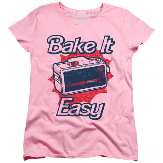 EASY BAKE OVEN BAKE IT EASY WOMEN'S SHORT SLEEVE PINK XL