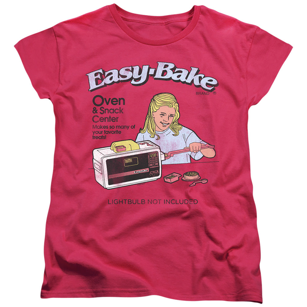 EASY BAKE OVEN LIGHTBULB NOT INCLUDED WOMEN'S SHORT SLEEVE HOT PINK LG