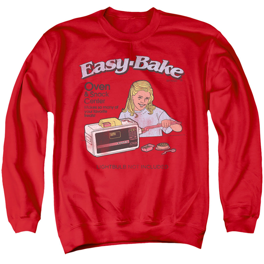 EASY BAKE OVEN LIGHTBULB NOT INCLUDED ADULT CREWNECK SWEATSHIRT RED 2X