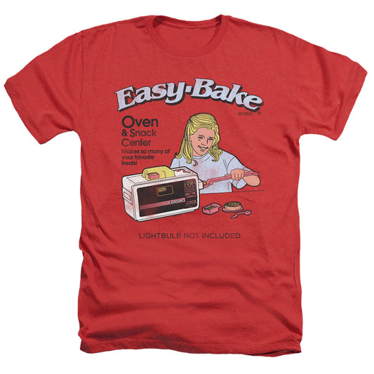 EASY BAKE OVEN LIGHTBULB NOT INCLUDED ADULT REGULAR FIT HEATHER SHORT SLEEVE RED SM