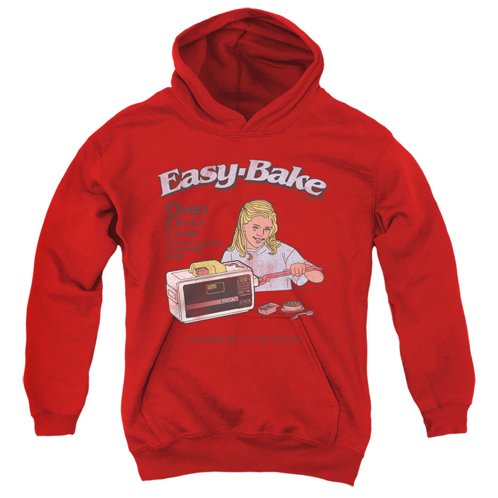 EASY BAKE OVEN LIGHTBULB NOT INCLUDED YOUTH HOODED SWEATSHIRT RED MD